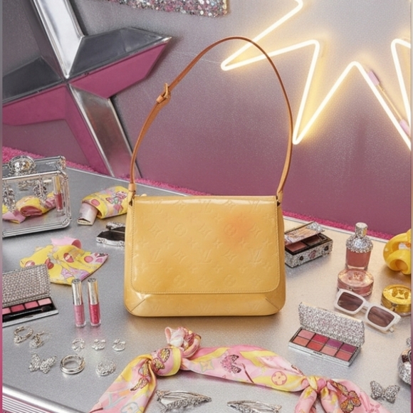 Louis Vuitton Handbags - Louis Vuitton Yellow Vernis Patent Leather Bag